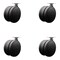 Service Caster 4'' Black Heavy Duty Floor Safe Twin Wheel Casters Top Plate , 4PK SCC-TP02S100-TPR-BLK-4 - alternate 1